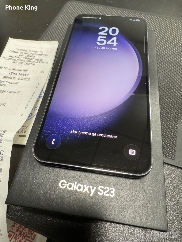 Samsung s23 128gb Phantom Black ТОП цена, снимка 1