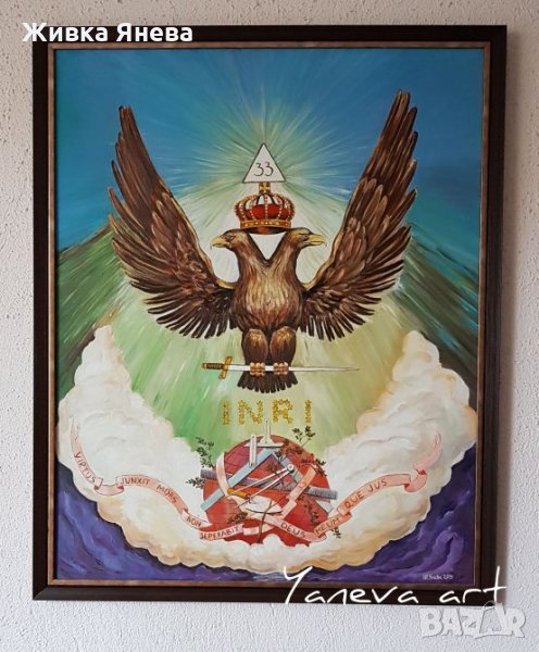 Ръчно рисувана картина 80×100см, снимка 1