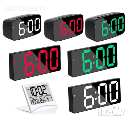 НОВ СВЕТЕЩ ЧАСОВНИЦИК.ПОСТОЯННО СВЕТЕЩИ LED ЧАСОВНИЦИ НА ТОК ТЕРМОМЕТЪР БУДИЛНИК SVETESHT CHASOVNIK+, снимка 1