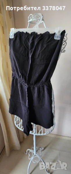 2 Летни Гащеризона без Презрамки - Черен, На цветя XS/S, снимка 1