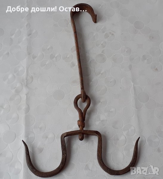 кука ковано желязо ченгел стара, куки, за механа   - в, снимка 1