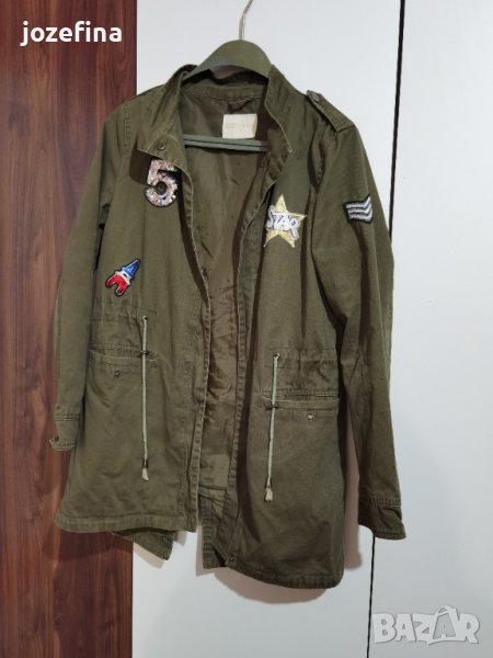 Дамско яке от брезентов плат, снимка 1