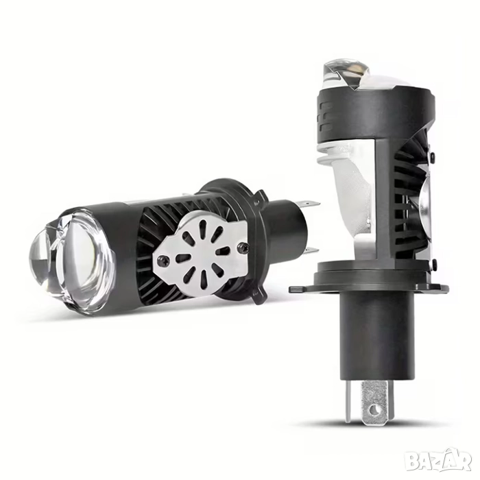 LED крушки с лупа H4, снимка 1