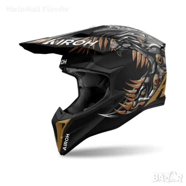 Каска Airoh Wraaap Cyborg Matt, снимка 1