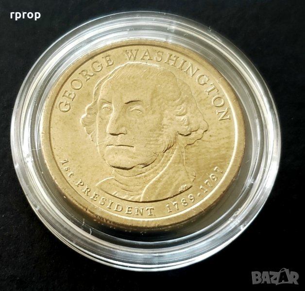 Оригинална монета 1 .САЩ. Един Американски долар . Серията Американски президенти. Първият президент, снимка 1