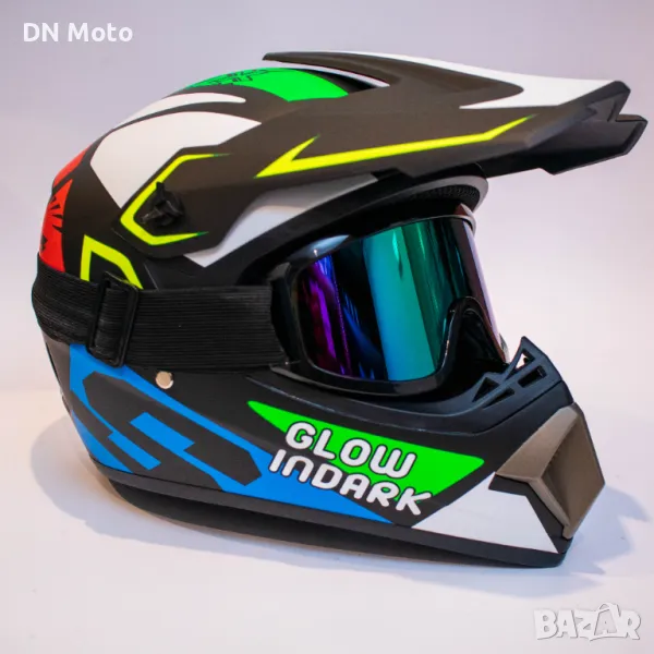 Каска подходяща за мотокрос , планински велосипед , ел. тротинетка, снимка 1