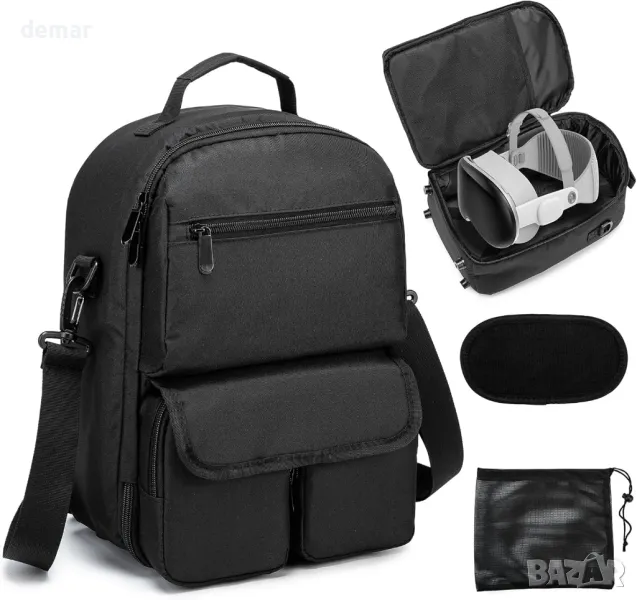 Калъф ROYAL FAIR за Vision Pro/Meta Quest 3/Oculus Quest 2, твърд калъф за съхранение при пътуване, снимка 1