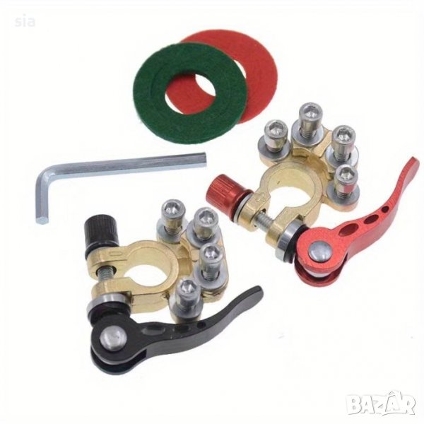 Клеми за акумулатор, 2 бр, бърза връзка, снимка 1