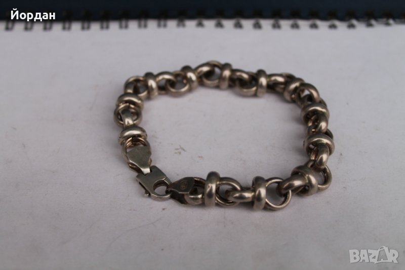 Сребърна гривна, снимка 1