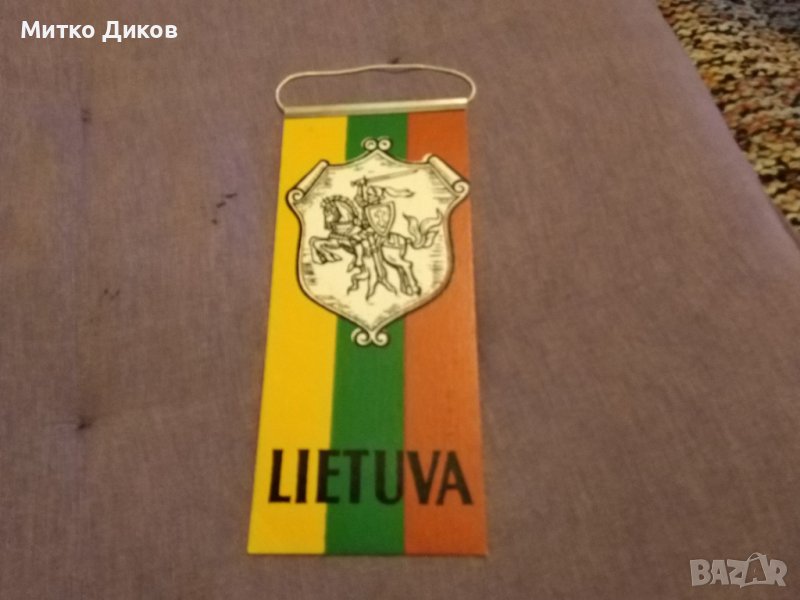 Флагче Литва 180х78мм, снимка 1