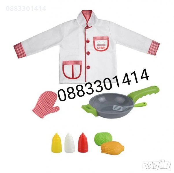 Детски костюм готвач и аксесоари , снимка 1
