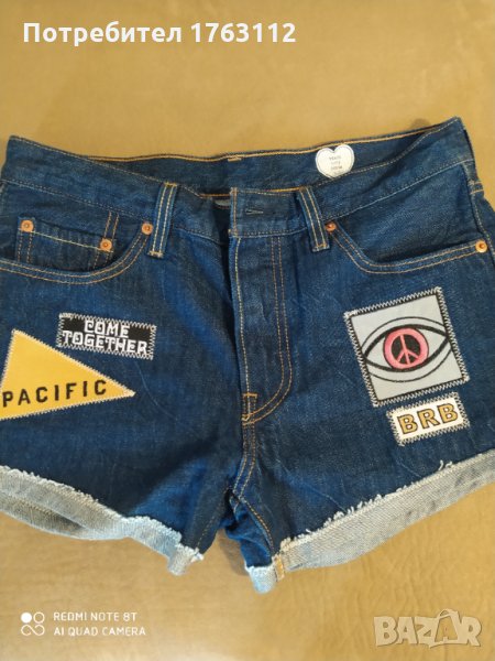 Levi's къси, дънкови панталони, размер 28, нови, снимка 1