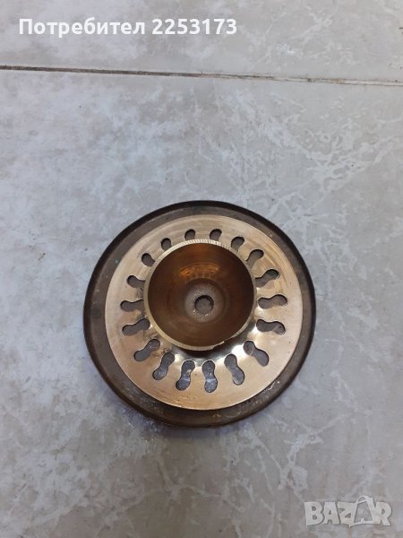 Месингов свещник от 2 части, снимка 1