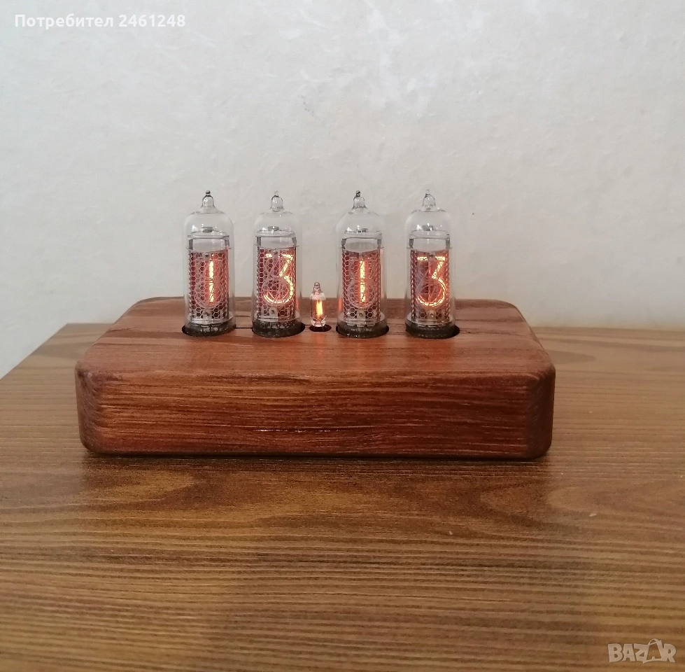 Лампов часовник, снимка 1