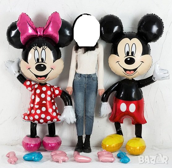 Голям балон с Мики и Мини маус 112см, снимка 1