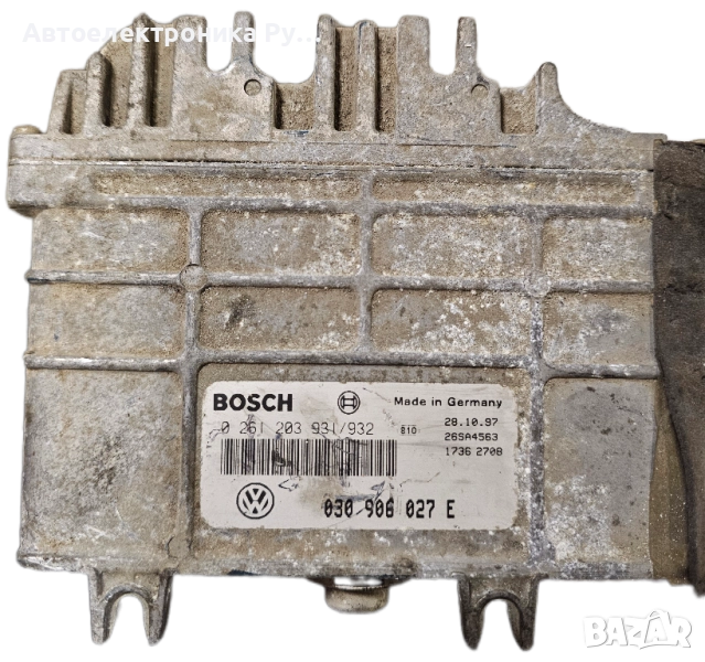 компютър VW VOLKSWAGEN POLO 1.0 AER, 030906027E, 030 906 027 E, BOSCH, 0261203931/932, снимка 1