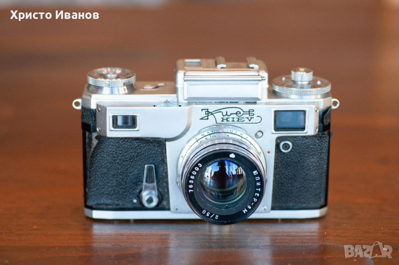 Лентов фотоапарат КИЕВ със светломер, снимка 1