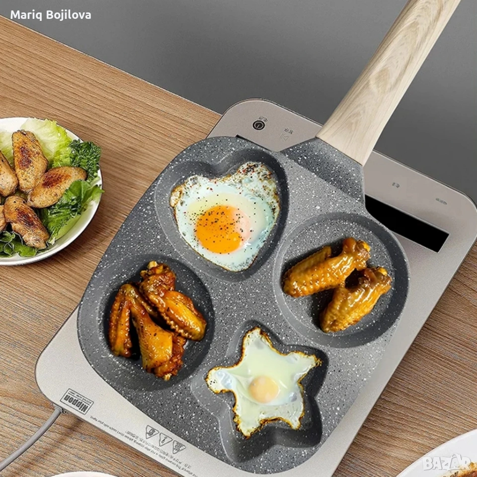 Тигани за яйца, палачинки, кюфтенца, газова индукция, снимка 1