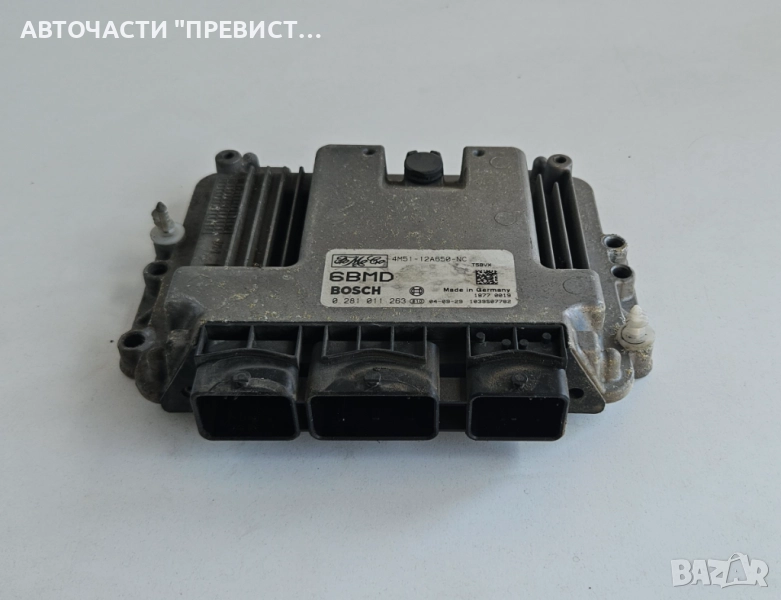 ECU Компютър 0281011263 4m51-12a650-nc Форд Фокус Ц Макс Ford Focus C Max 1.6 tdci, снимка 1