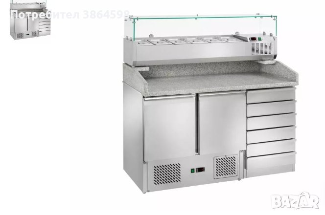 Хоризонтален среднотемпературен стенен хладилник, снимка 1