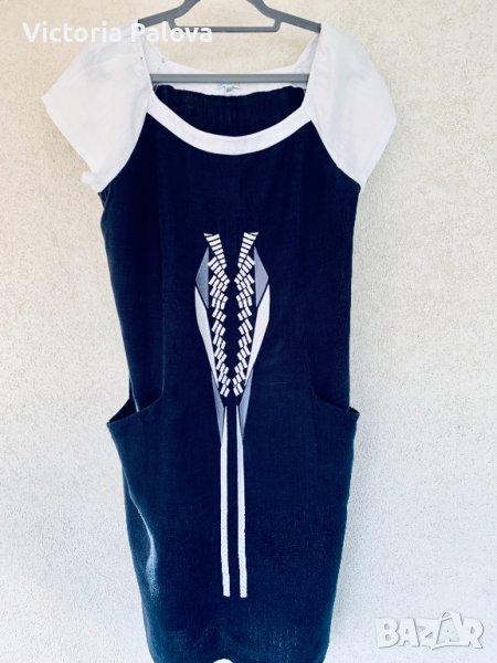 Много красива ленена рокля, снимка 1