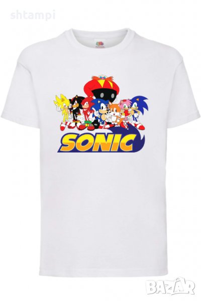Детска тениска Sonic and friends 002,Соник,Игра,Изненада,Подарък,Празник,Повод, снимка 1