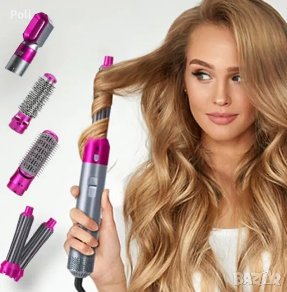 Маша за коса с 5 приставки, снимка 1