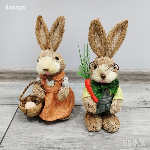 4402 Декоративен великденски заек за украса и декорация, 27 см, снимка 1