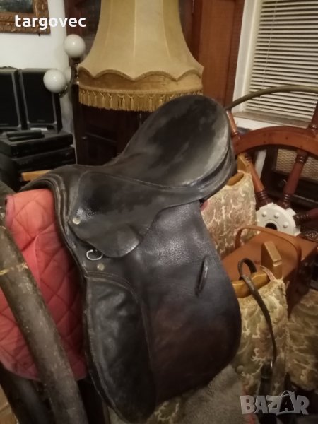 Автентично старо кожено седло, снимка 1