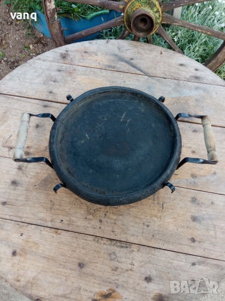 Стар голям сач + стойка, снимка 1