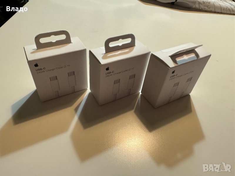 ОРИГИНАЛЕН кабел Apple USB-C/USB-C, 240W с оплетка (2 метра/m), снимка 1