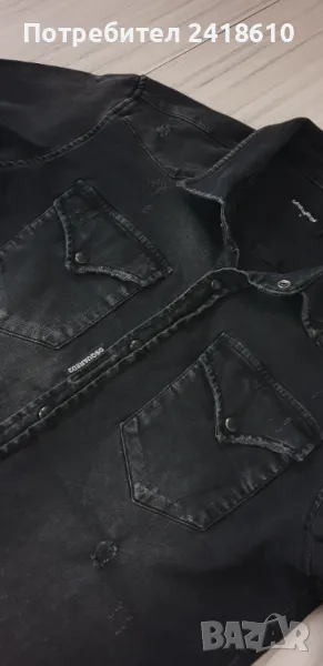DSQUARED2 Slim Fit Stretch / Cotton Mens Size S ОРИГИНАЛ!  Мъжка Риза!, снимка 1