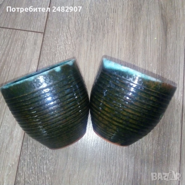 Комплект ретро чаши - 2 броя, снимка 1