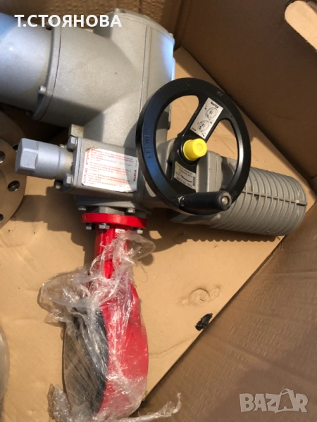 Клапа бътерфлай DN100 с ел.задвижка AUMA, снимка 1