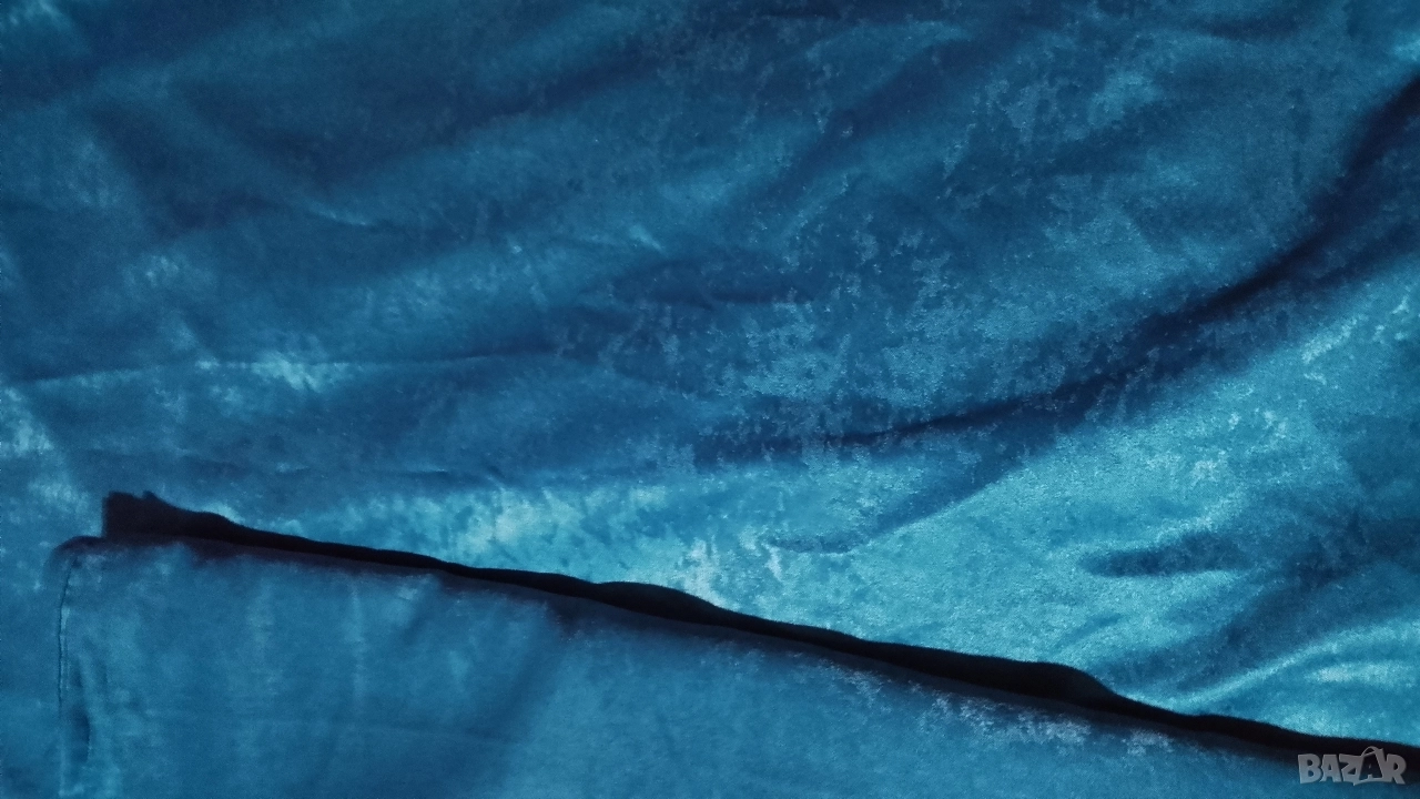 плътни завеси цвят петрол , снимка 1