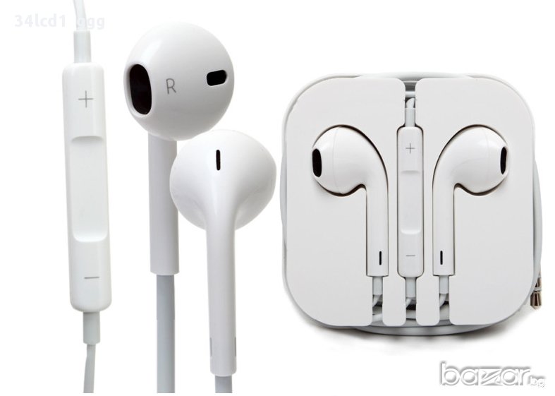 Хендсфри за iPhone 2G,2GS,3G,3GS,4G,4S,5G,5C,5S,iPhone 6, iPhone 6+, бял  Nokia, LG, Samsung, HTC и , снимка 1