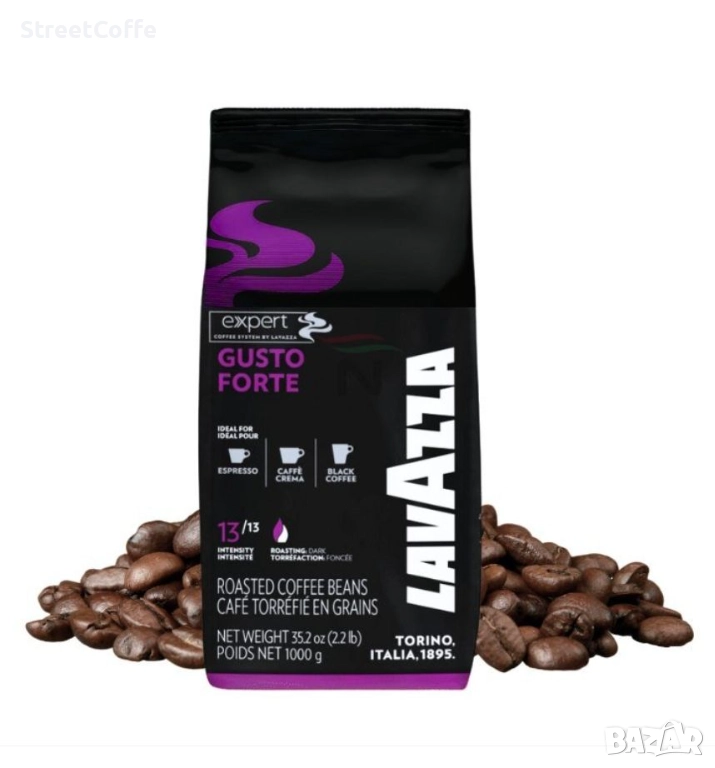кафе на зърна lavazza gusto forte, снимка 1