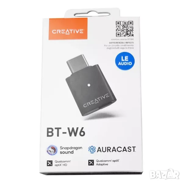Creative BT-W6 Аудио трансмитер USB-C Bluetooth 5.4, снимка 1