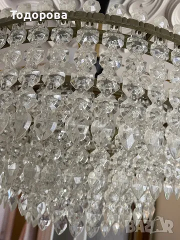 Придавам красив кристален полилей, снимка 4 - Полилеи - 50421591