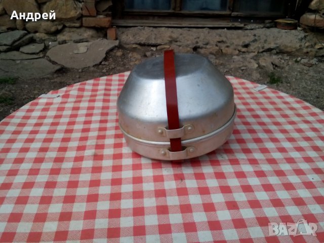 Стара алуминиева кутия,посуда,съдове #11