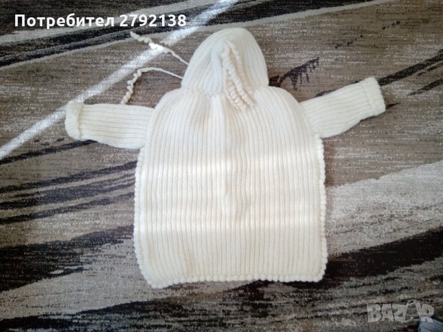Ръчно плетено бебешко чувалче, снимка 3 - Бебешки ескимоси - 32813188