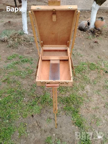 Сгъваем преносим дървен статив за рисуване, снимка 3 - Картини - 49641093