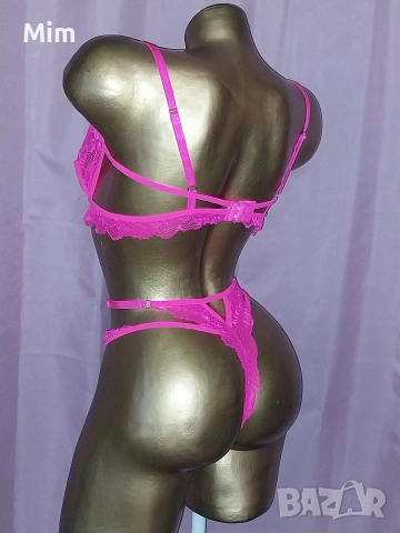 М К-т Сутиен и полупрашка в розово , снимка 6 - Бельо - 53377114