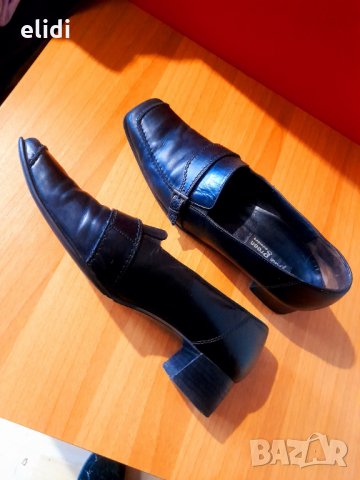 №40 черни обувки на фирма PAUL GREEN естествена кожа, снимка 4 - Дамски ежедневни обувки - 32582944
