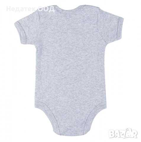 Памучно бебешко боди Батман, 0 - 3 м, Сиво, снимка 2 - Други - 39627452