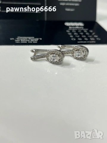 Сребърен комплект бижута 925 проба, снимка 5 - Колиета, медальони, синджири - 53593454