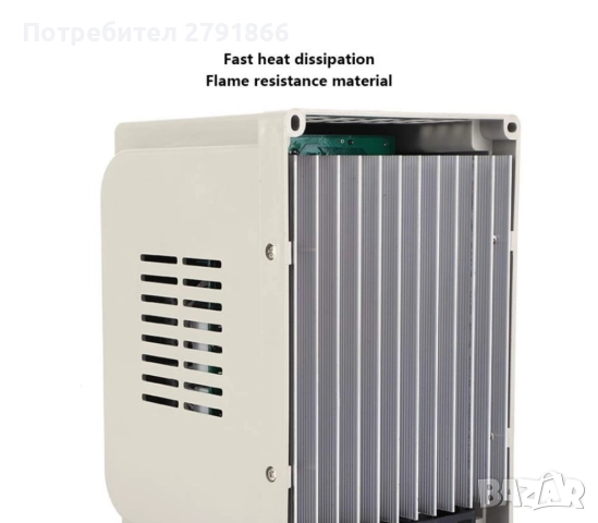 Еднофазен инверторен PWM 220V AC честотен преобразувател VFD контролер на скоростта 2.2kW max, снимка 7 - Друга електроника - 51690200