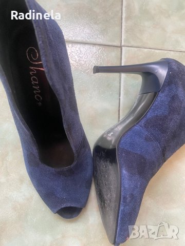 Дамски обувки -ест. велур, снимка 5 - Дамски елегантни обувки - 40759531
