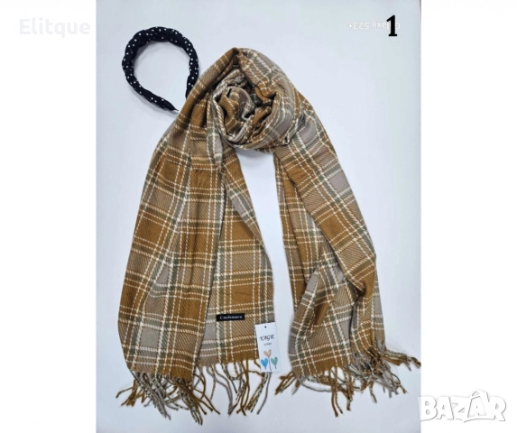 Изискан шал на каре, снимка 2 - Шалове - 52841258