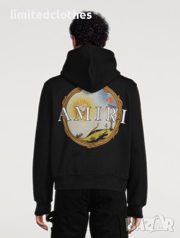 AMIRI Black Landscape Alchemy Frame Print Мъжко Горнище тип Суичър size M и XL